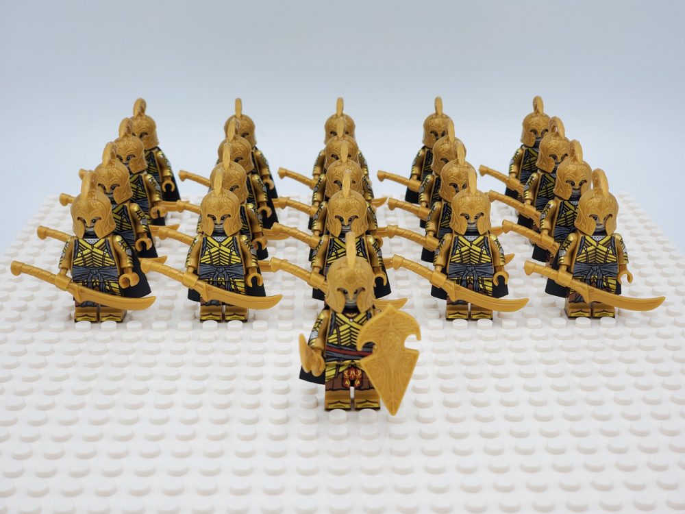 Lord the Rings Elves High Two-Hand Swords Minifigure Set 21pcs