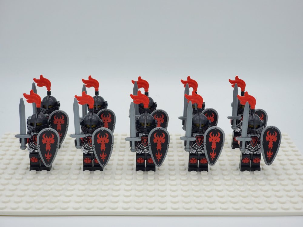 Red Dragon Knights Style 2 Minifigures Set of 10pcs