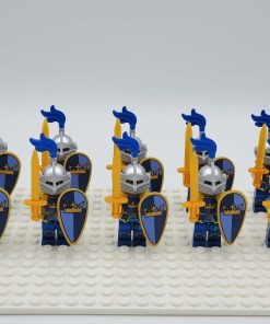 Blue Crown Knights Style 1 Minifigures Set of 10pcs