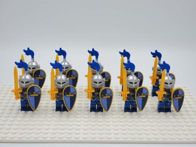 Blue Crown Knights Style 1 Minifigures Set of 10pcs
