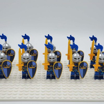 Blue Crown Knights Style 1 Minifigures Set of 10pcs