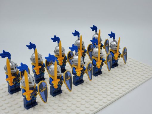 Blue Crown Knights Style 1 Minifigures Set of 10pcs - Image 3