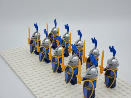Blue Crown Knights Style 1 Minifigures Set of 10pcs - Image 4