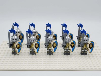 Blue Lion Knights Style 1 Minifigures Set of 10pcs