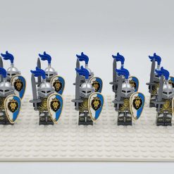 Blue Lion Knights Style 1 Minifigures Set of 10pcs