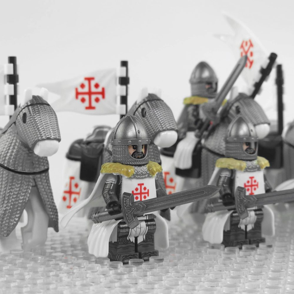 crusades-mounted-holy-sepulchre-knights-armored-warhorse-minifigure-set-of-10pcs-with-assortment-of