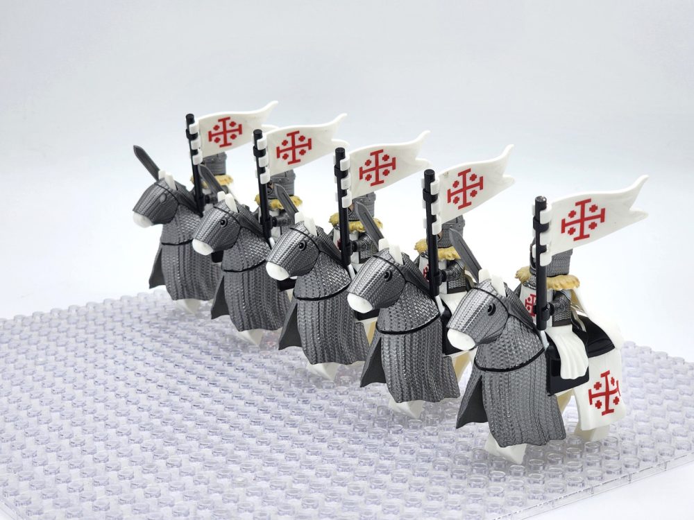 crusades-mounted-holy-sepulchre-knights-armored-warhorse-minifigure-set-of-10pcs-with-assortment-of