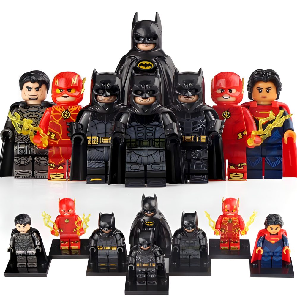 dc-heroes-the-flash-batman-supergirl-general-zod-minifigure-set-8pcs