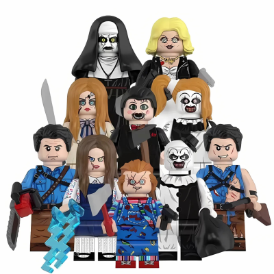 Horror Movie Minifigure Set – Chucky, Megan, The Nun, Terrifier & More (10pcs)