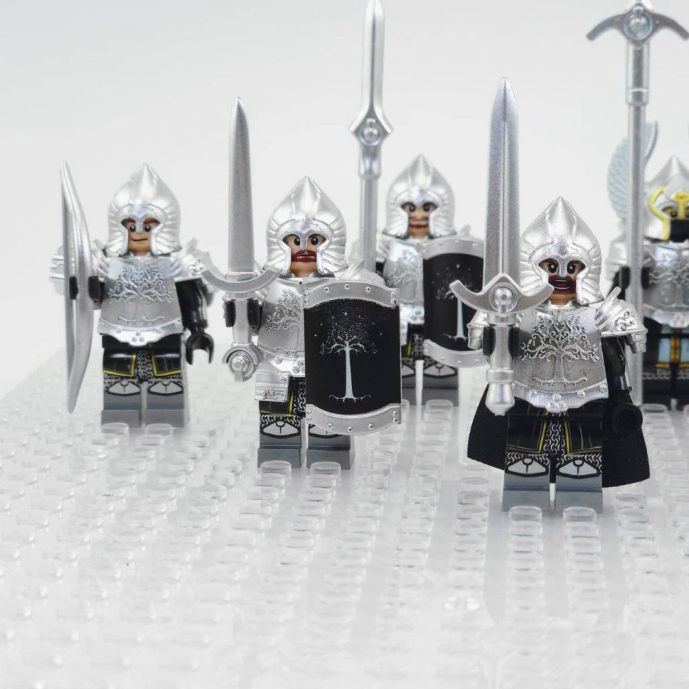Lord the Gondor Military Fountain Guard Minifigure Set 9pcs - Image 4