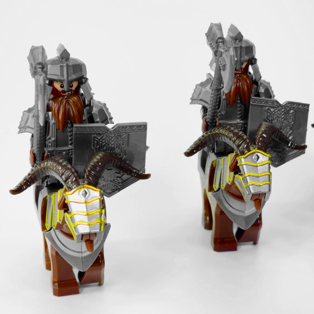 Lord the Rings Iron Hill Dwarves with Boars and Goat Mounts Minifigure Set 12pcs - Image 6