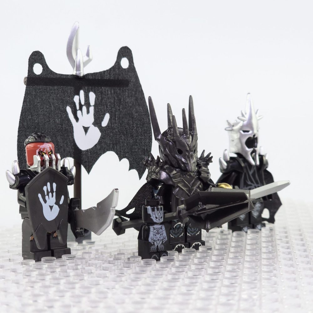 Lord the Rings Sauron Witch King Uruk-Hai Captain Minifigure Set - Image 2