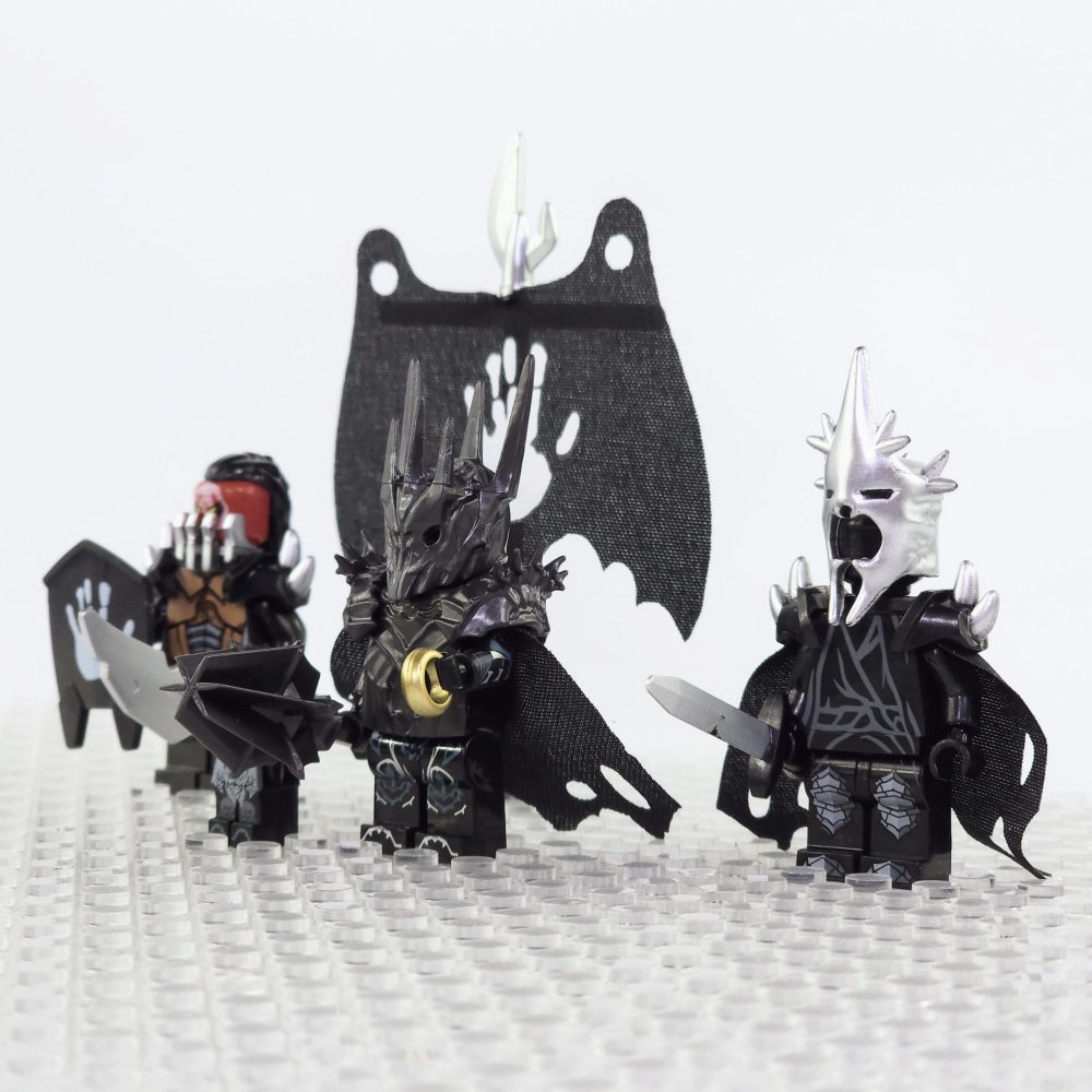 Lord the Rings Sauron Witch King Uruk-Hai Captain Minifigure Set - Image 3