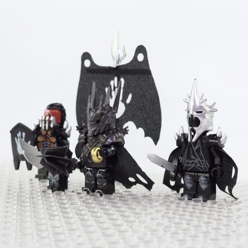 Lord the Rings Sauron Witch King Uruk-Hai Captain Minifigure Set - Image 3