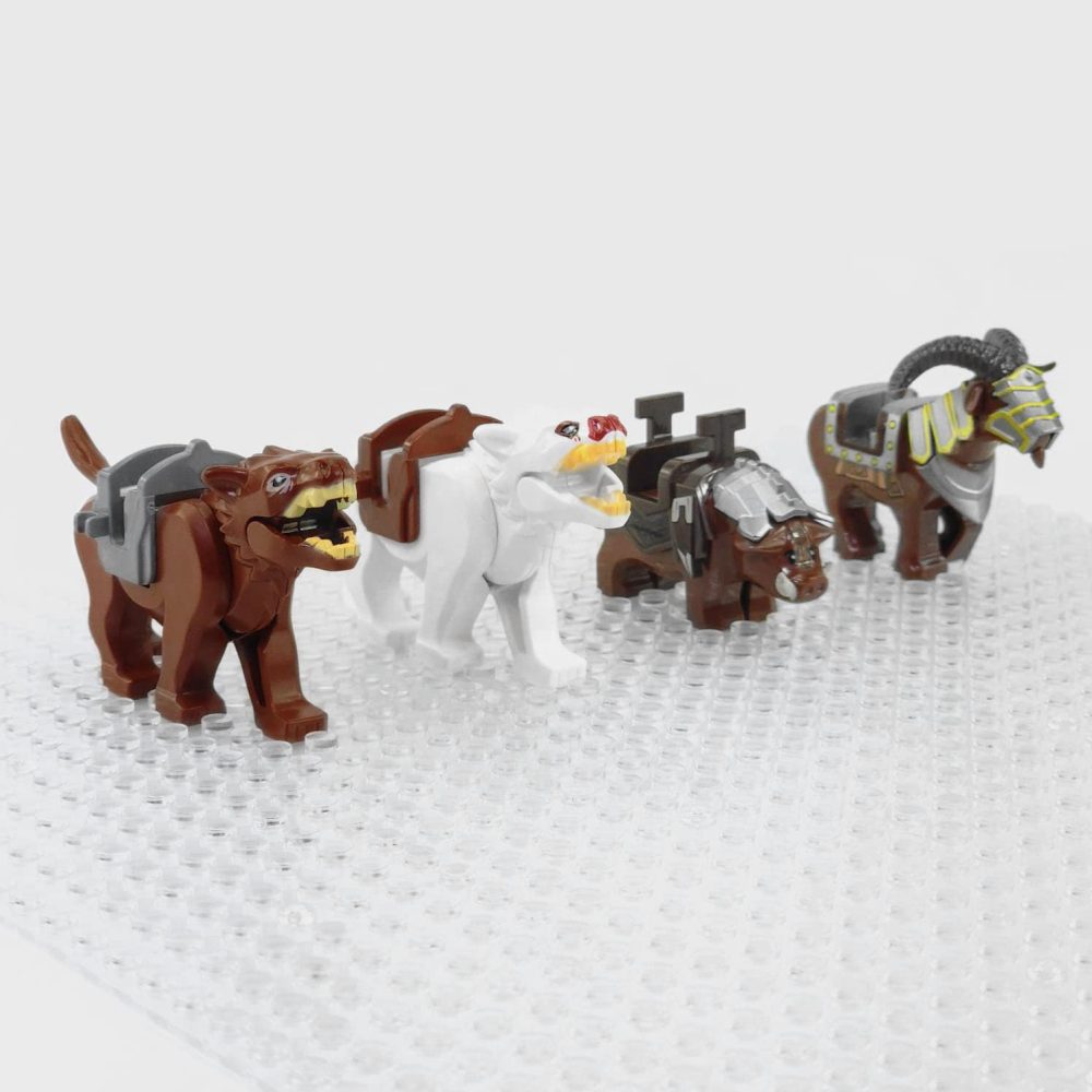 Lord the Rings Wargs, Boars and War Goat Mounts for Minifigures