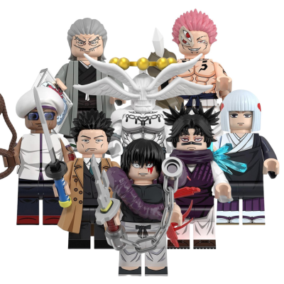Jujutsu Kaisen Naobito Toji Uraume Minifigure Set of 8pcs