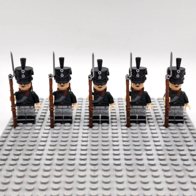 Napoleonic Wars Prussian Silesian Chasseur Minifigure Set of 5pcs