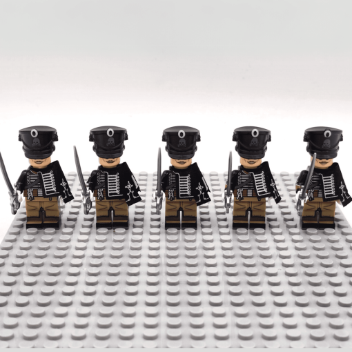 Napoleonic Wars Prussian Skeleton Hussars Minifigure Set of 5pcs