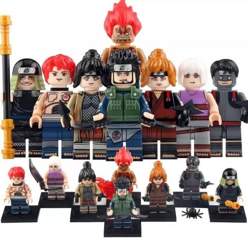 Naruto 3rd Hockage Anime Minifigure Set of 8pcs