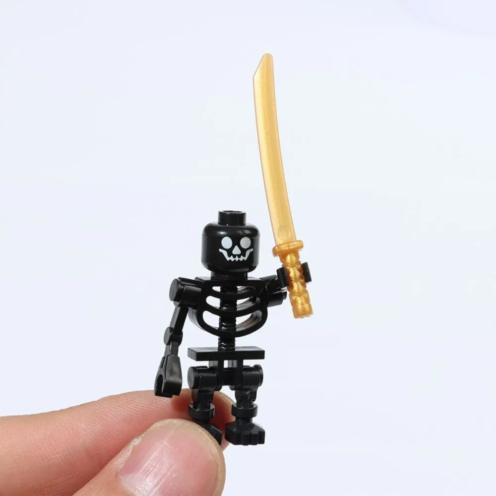 Skeleton Soldiers With Swords Minifigure Set 12pcs (Black) - Image 2