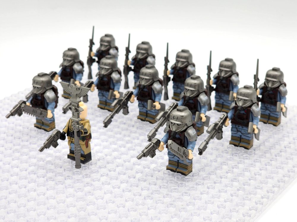 Death Korps of Krieg Veteran Squad Minifigure Set of 13pcs - Image 3