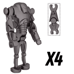 4pcs Grey