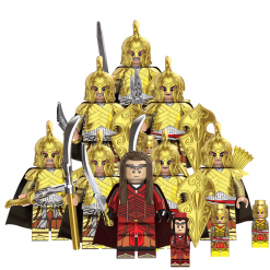 Lord the Rings Elrond Noldo Warriors Minifigure Set 8pcs
