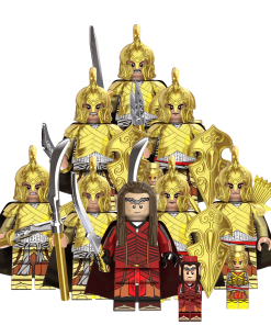 Lord the Rings Elrond Noldo Warriors Minifigure Set 8pcs