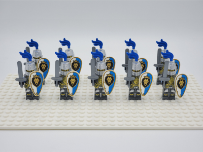 blue-lion-knights-style-2-minifigures-set-of-10pcs