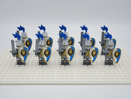 blue-lion-knights-style-2-minifigures-set-of-10pcs