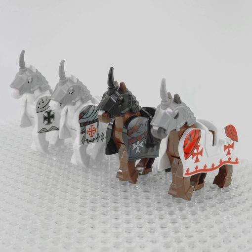 Crusades Horses and Mounts Minifigures for Teutonic Knights, Knights Templar, Hospitalers and Holy Sepulcher - Image 2