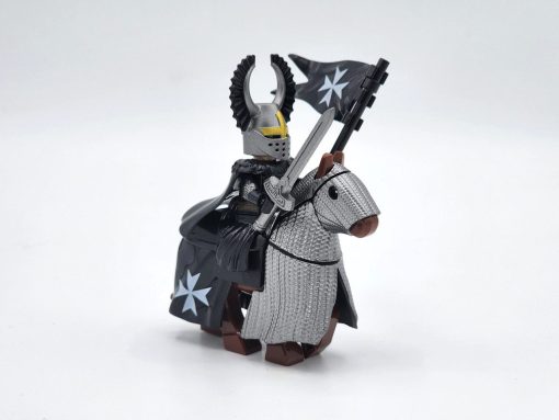 crusades-mounted-knights-hospitallers-armored-warhorse-minifigure-set-of-10pcs-with-assortment-of