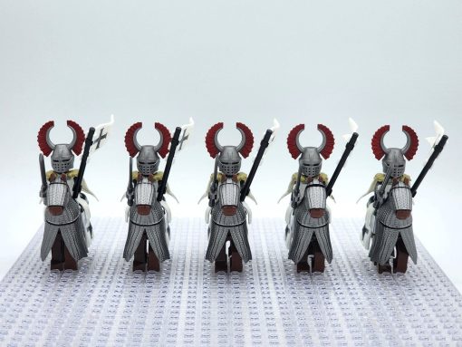crusades-mounted-teutonic-knights-armored-warhorse-minifigure-set-of-10pcs-with-assortment-of