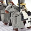 crusades-mounted-teutonic-knights-armored-warhorse-minifigure-set-of-10pcs-with-assortment-of