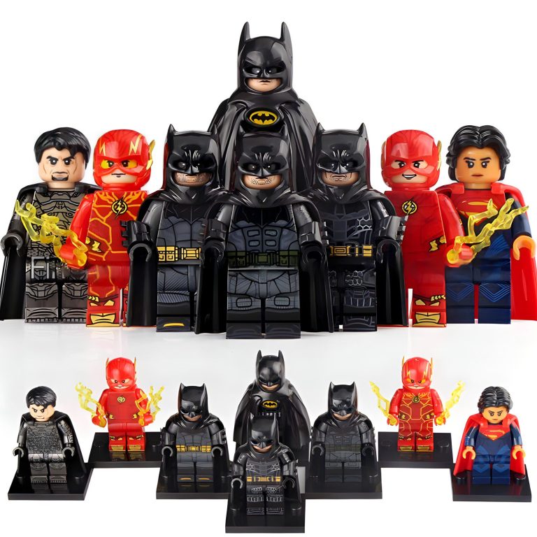 dc-heroes-the-flash-batman-supergirl-general-zod-minifigure-set-8pcs