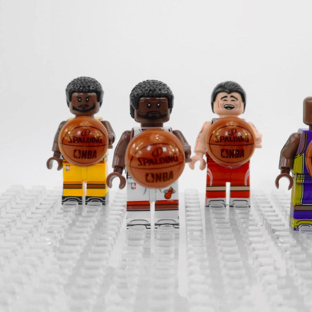 NBA Basketball Minifigures Set of 9pcs with Basketball Accessory - Image 4