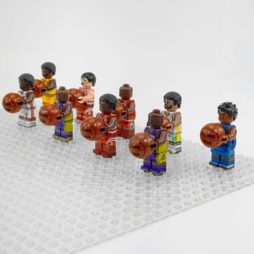 NBA Basketball Minifigures Set of 9pcs with Basketball Accessory - Image 3