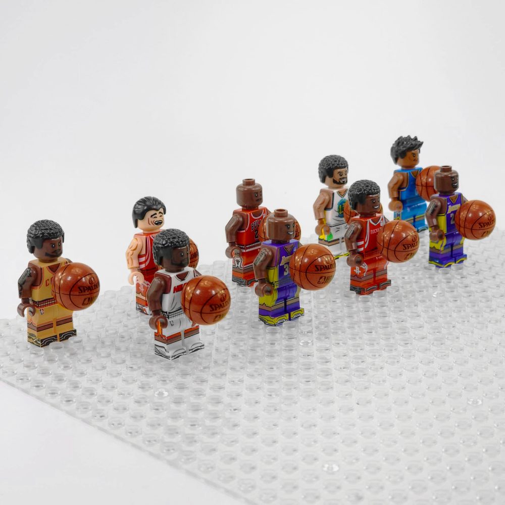 NBA Basketball Minifigures Set of 9pcs with Basketball Accessory - Image 2