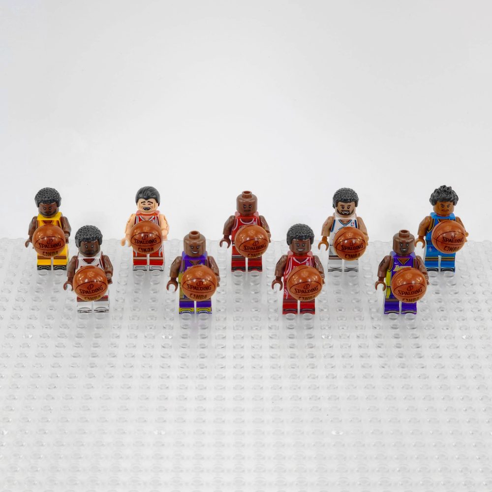 NBA Basketball Minifigures Set of 9pcs with Basketball Accessory - Image 7