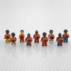 NBA Basketball Minifigures Set of 9pcs with Basketball Accessory