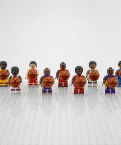 NBA Basketball Minifigures Set of 9pcs with Basketball Accessory