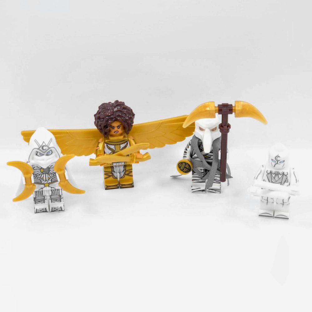 Moon Knight, Layla, Mister Knight and Khonshu Minifigures Set of 4pcs - Image 2