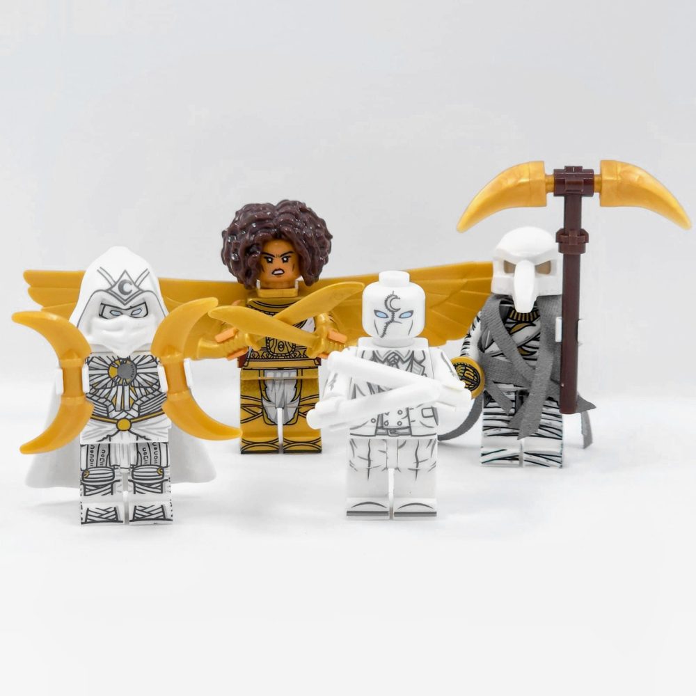 Moon Knight, Layla, Mister Knight and Khonshu Minifigures Set of 4pcs - Image 5