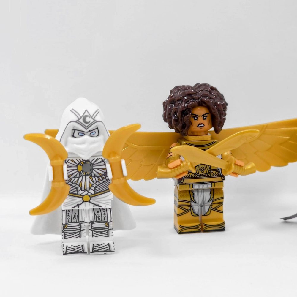 Moon Knight, Layla, Mister Knight and Khonshu Minifigures Set of 4pcs - Image 3