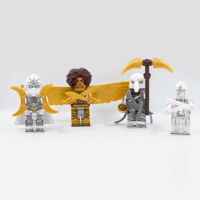 Moon Knight, Layla, Mister Knight and Khonshu Minifigures Set of 4pcs