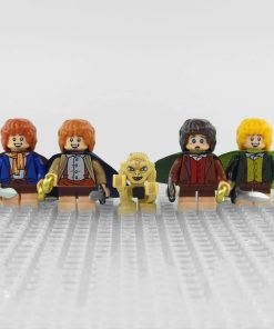 Lord the Rings Hobbits the Shire Frodo Sam Merry Pippin Gollum Minifigure Set 4pcs