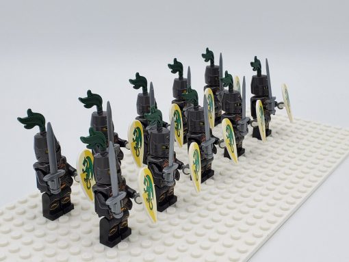 Green Dragon Knights Style 1 Minifigure Set of 10pcs - Image 2