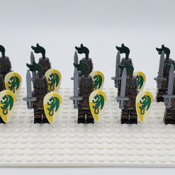 Green Dragon Knights Style 1 Minifigure Set of 10pcs