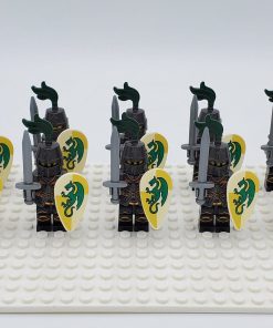 Green Dragon Knights Style 1 Minifigure Set of 10pcs