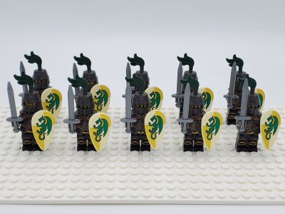 Green Dragon Knights Style 1 Minifigure Set of 10pcs